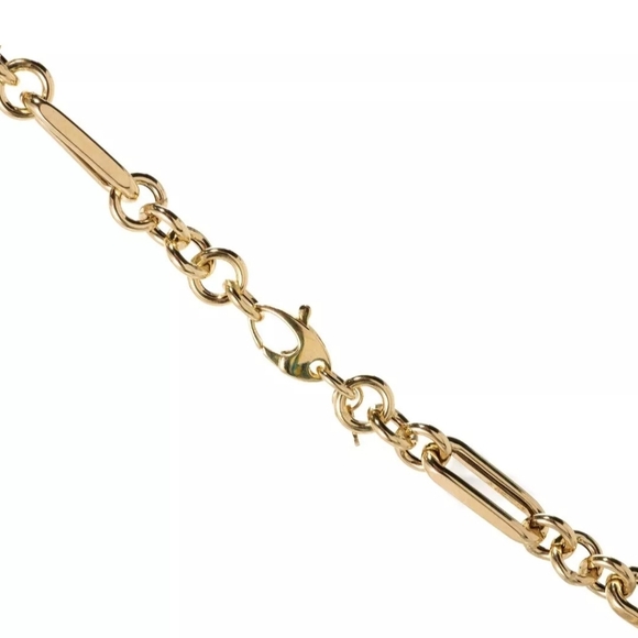 Stefano Oro 14k Yellow Gold 18" Semi Solid Figaro Rolo Link Necklace Chain 8.4 g - Picture 10 of 11